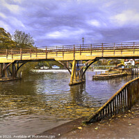 Buy canvas prints of Crossing The Thames At Goring by Ian Lewis