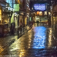 Buy canvas prints of Festive Reflections of Winchester by Ian Lewis