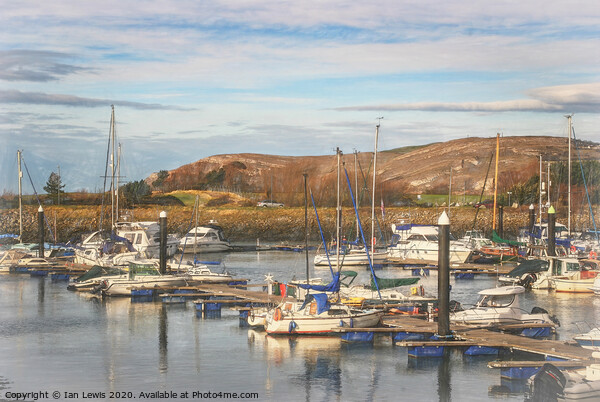 The Marina At Conwy Picture Board by Ian Lewis