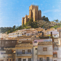 Buy canvas prints of Castle At Velez Blanco by Ian Lewis