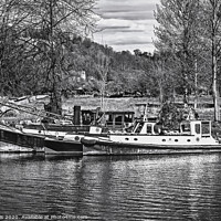 Buy canvas prints of Vintage Boats On The Thames by Ian Lewis