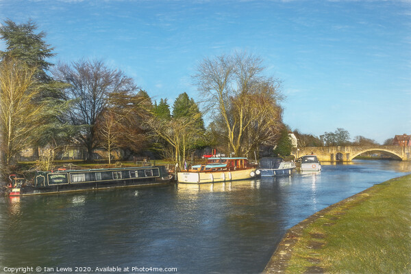 The River Thames At Abingdon Picture Board by Ian Lewis