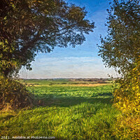 Buy canvas prints of A Gap In The Hedgerow by Ian Lewis