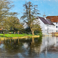 Buy canvas prints of Hambleden Mill by the Thames by Ian Lewis