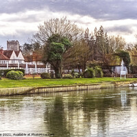 Buy canvas prints of Sonning-on-Thames by Ian Lewis
