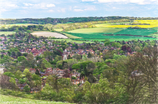 The Thames Valley From Lardon Chase Picture Board by Ian Lewis