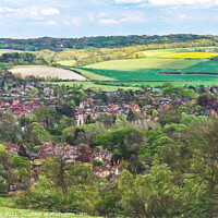 Buy canvas prints of The Thames Valley From Lardon Chase by Ian Lewis