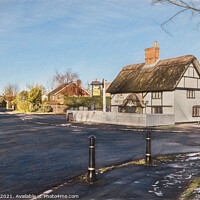 Buy canvas prints of Tidmarsh Village in West Berkshire by Ian Lewis