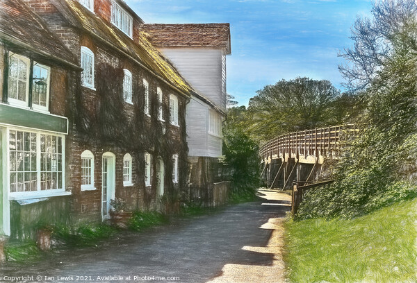 The Watermill at Goring on Thames Picture Board by Ian Lewis