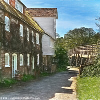 Buy canvas prints of The Watermill at Goring on Thames by Ian Lewis