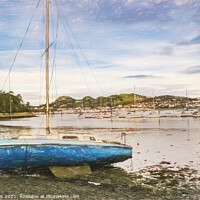 Buy canvas prints of Low Tide On The River Conwy by Ian Lewis