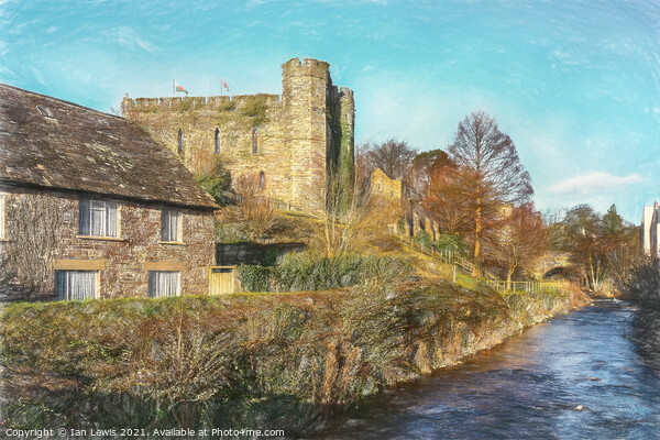 Brecon Castle Picture Board by Ian Lewis