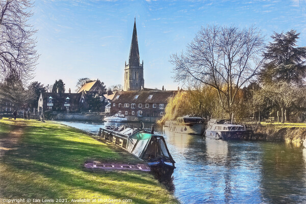 By The Thames At Abingdon Picture Board by Ian Lewis