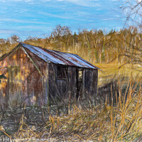 Buy canvas prints of Derelict Farm Store by Ian Lewis