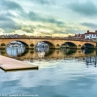 Buy canvas prints of Henley on Thames Bridge by Ian Lewis