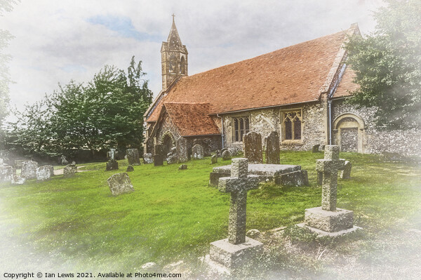 Church of St Mary at Ipsden Oxfordshire Picture Board by Ian Lewis
