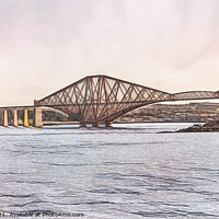 Buy canvas prints of The Forth Bridge as Digital Art by Ian Lewis