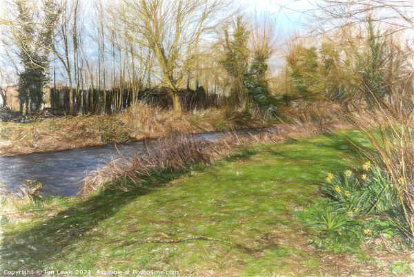 Springtime By The River Kennet Picture Board by Ian Lewis