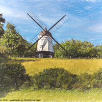 Buy canvas prints of Cobstone Windmill by Ian Lewis