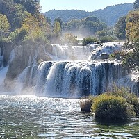 Buy canvas prints of Krka falls by keith sutton