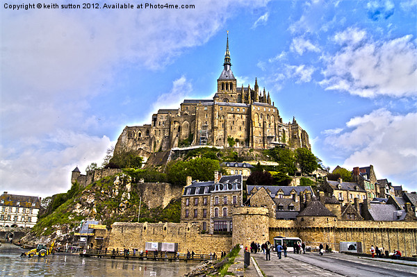 mont saint michel Picture Board by keith sutton