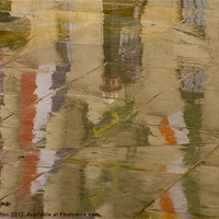 Buy canvas prints of flag reflections by keith sutton