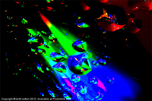 rainbow drops 1 Picture Board by keith sutton