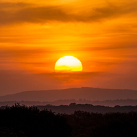 Buy canvas prints of  worcestershire sunset by keith sutton
