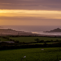Buy canvas prints of  mounts bay sunrise by keith sutton