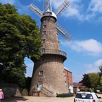 Buy canvas prints of Moulton windmill by keith sutton