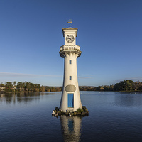Buy canvas prints of  Roath Park Scott Memorial lIghthouse by Andrew Richards