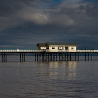 Buy canvas prints of Penarth Pier panorama by Andrew Richards