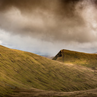 Buy canvas prints of Brecon Beacons panorama by Andrew Richards