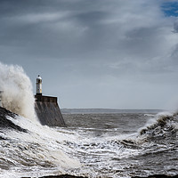 Buy canvas prints of Porthcawl Storm by Andrew Richards