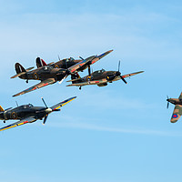 Buy canvas prints of Full squadron scramble by Andrew Richards