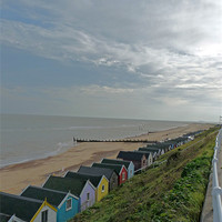 Buy canvas prints of Southwold Beach Huts by Noreen Linale