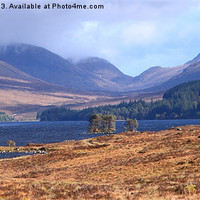 Buy canvas prints of Loch Ossian, Corrour by Campbell Barrie