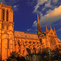 Buy canvas prints of Golden Notre Dame by Ray Shiu