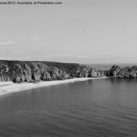 Buy canvas prints of Porthcurno Beach by kim Reeves