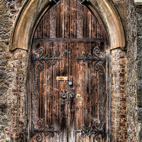 Buy canvas prints of Tudor Church Door by kim Reeves