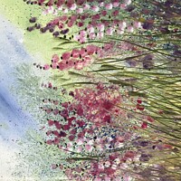 Buy canvas prints of Foxglove verge by Penelope Hellyer