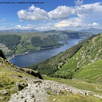 Buy canvas prints of Thirlmere from Helvellyn by Hazel Powell