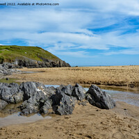 Buy canvas prints of Broad Haven South Beach by Hazel Powell