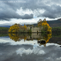 Buy canvas prints of Loch Eilein Castle by Hazel Powell