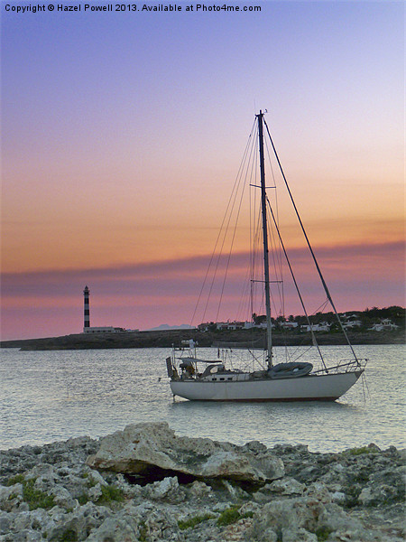 Cape dAtruix, Lighthouse, Menorca, Picture Board by Hazel Powell