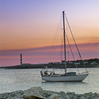 Buy canvas prints of Cape dAtruix, Lighthouse, Menorca, by Hazel Powell