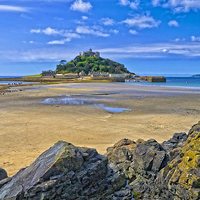 Buy canvas prints of St Michaels Mount, Cornwall by Hazel Powell