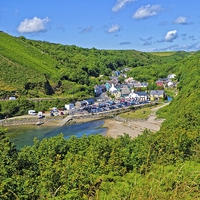 Buy canvas prints of  Lower Solva and Harbour by Hazel Powell