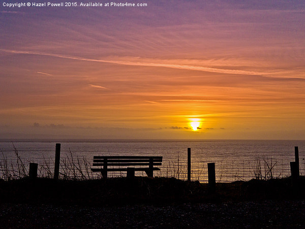  Sunset at Southerndown Picture Board by Hazel Powell