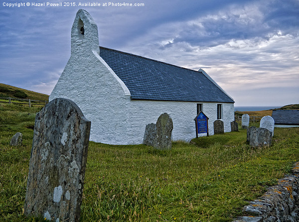 The Church of the Holy Cross, Mwnt Picture Board by Hazel Powell